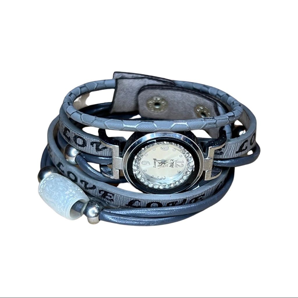 Gray Wrap Watch